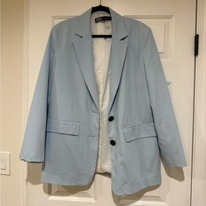 Zara Sky Blue Blazer